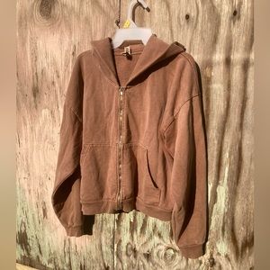 Los Angeles Apparel Cropped Heavyweight Hoodie